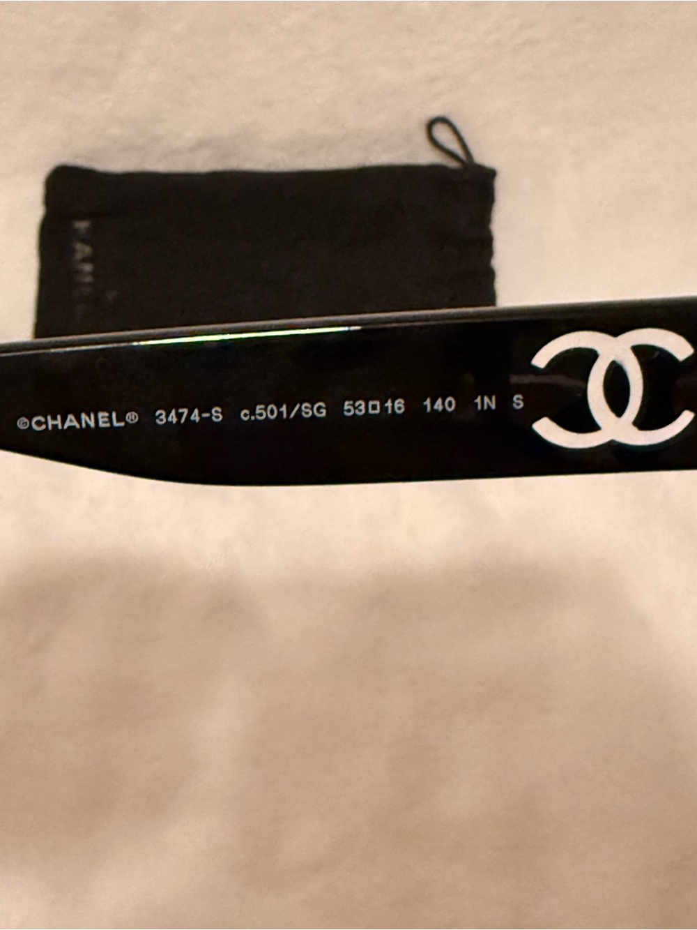 Chanel 3474S (C501) Black Cat-Eye Eyeglasses - Picture 14 of 15